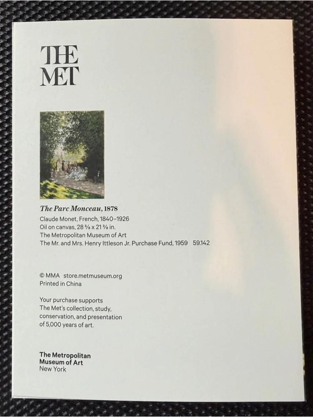 THE‎ METROPOLITAN MUSEUM OF ART 
